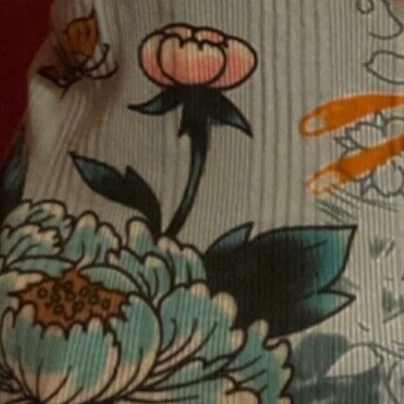 Ed Hardy Lace Strap Scoop Neck Tank Blue Large New with Tags Vintage - Picture 7 of 8